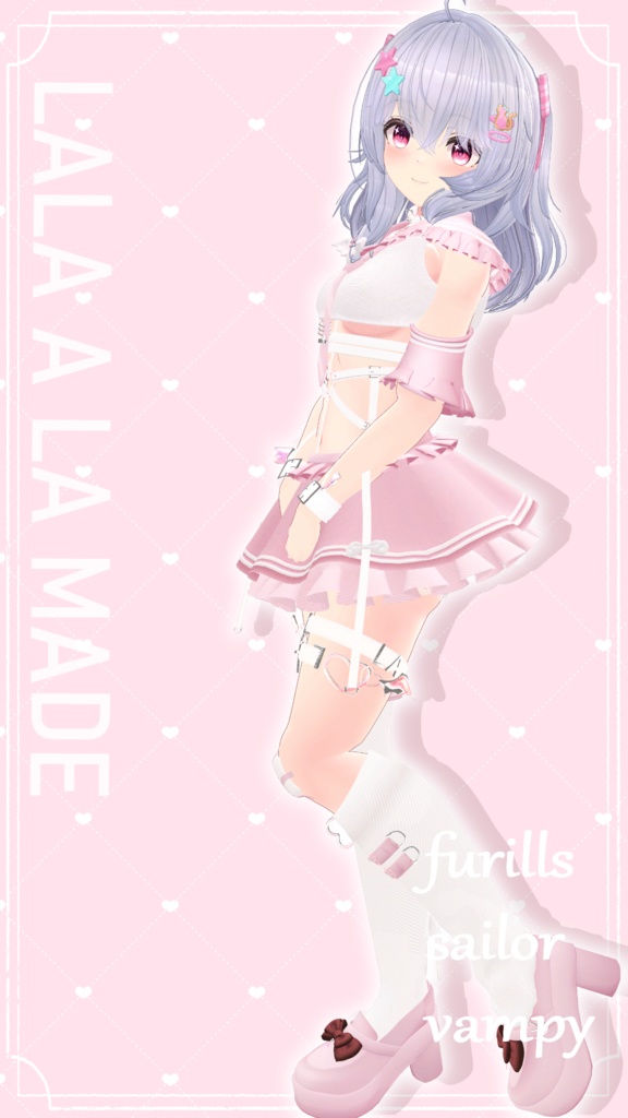 【11アバター対応】Frills sailor vampy【VRChat想定】