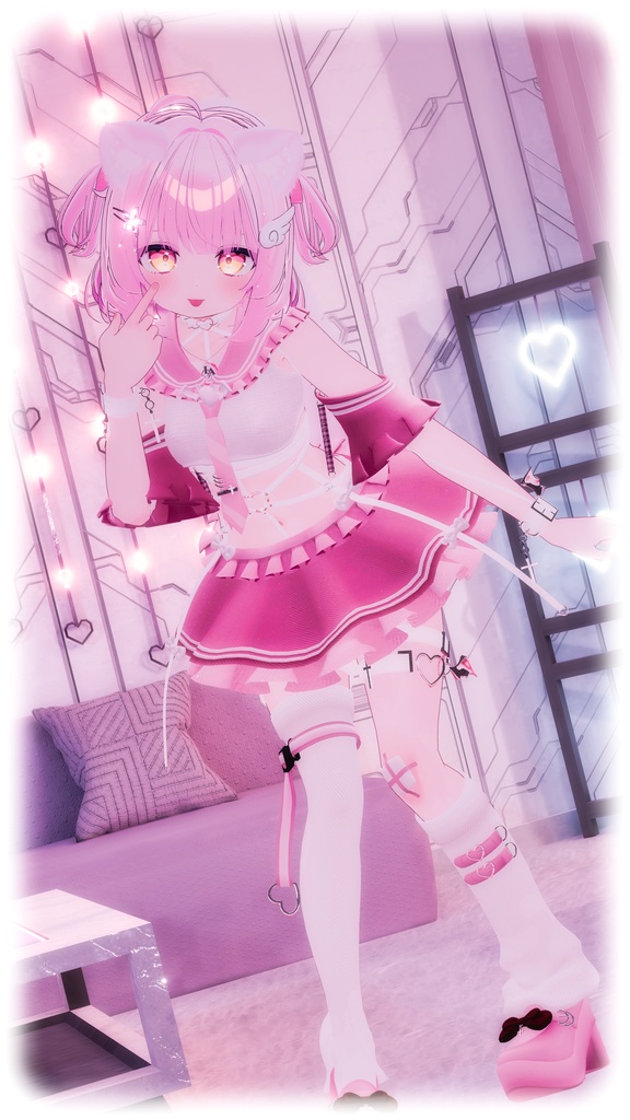 【11アバター対応】Frills sailor vampy【VRChat想定】
