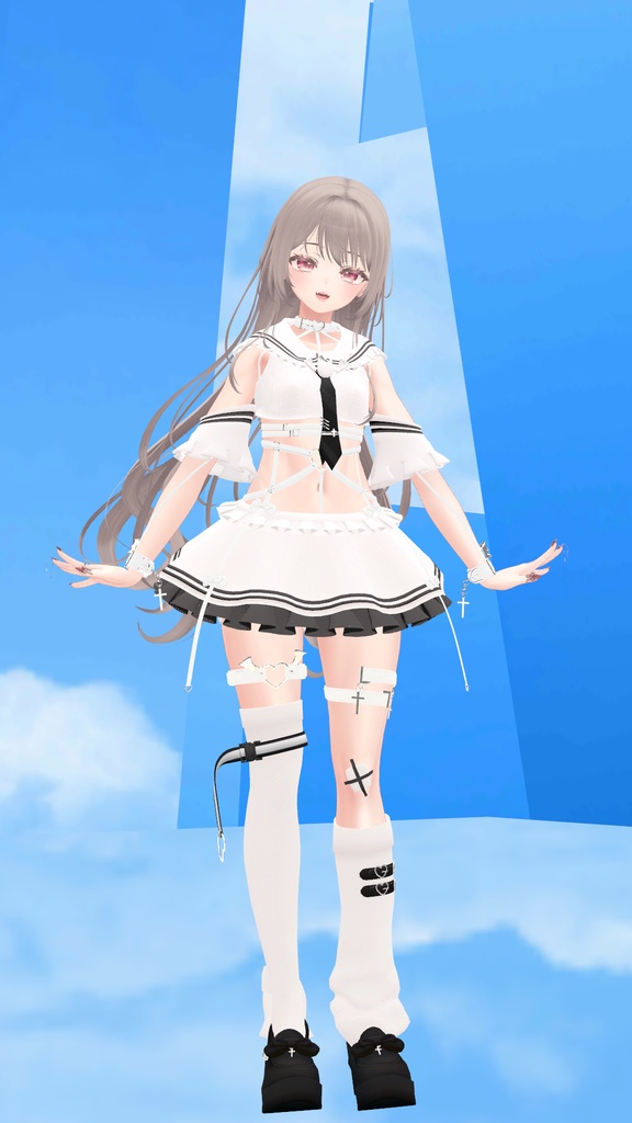 【11アバター対応】Frills sailor vampy【VRChat想定】