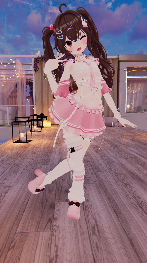 【11アバター対応】Frills sailor vampy【VRChat想定】