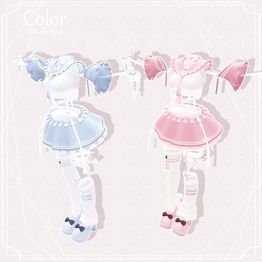 【11アバター対応】Frills sailor vampy【VRChat想定】