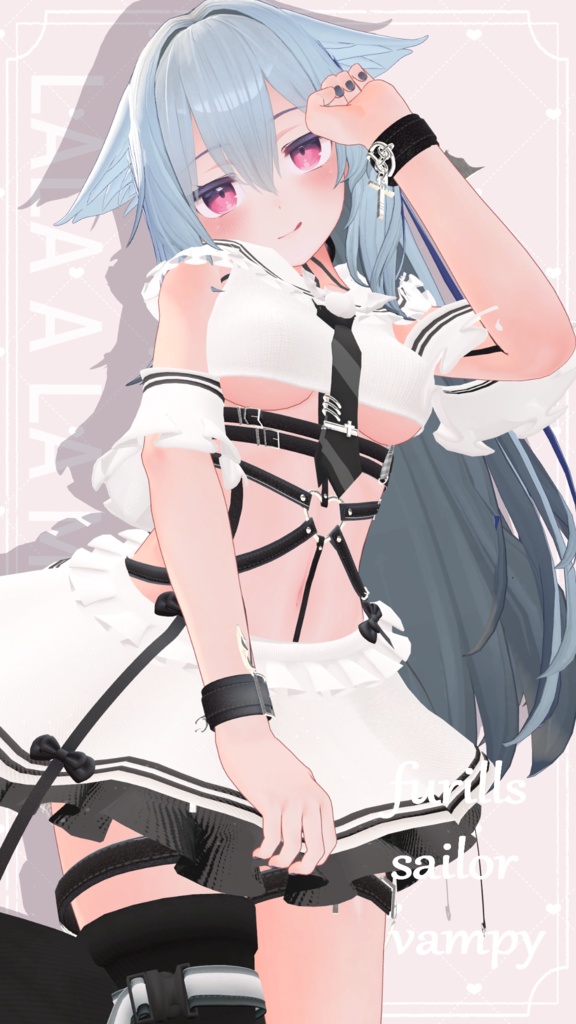 【11アバター対応】Frills sailor vampy【VRChat想定】