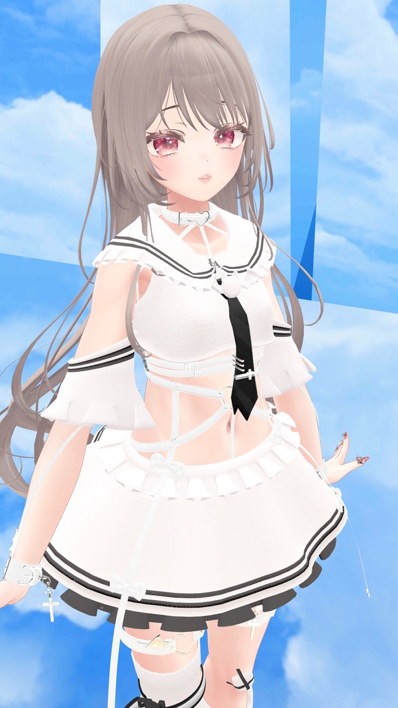 【11アバター対応】Frills sailor vampy【VRChat想定】