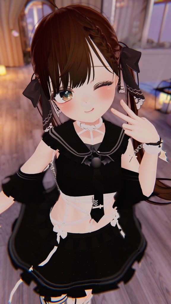 【11アバター対応】Frills sailor vampy【VRChat想定】