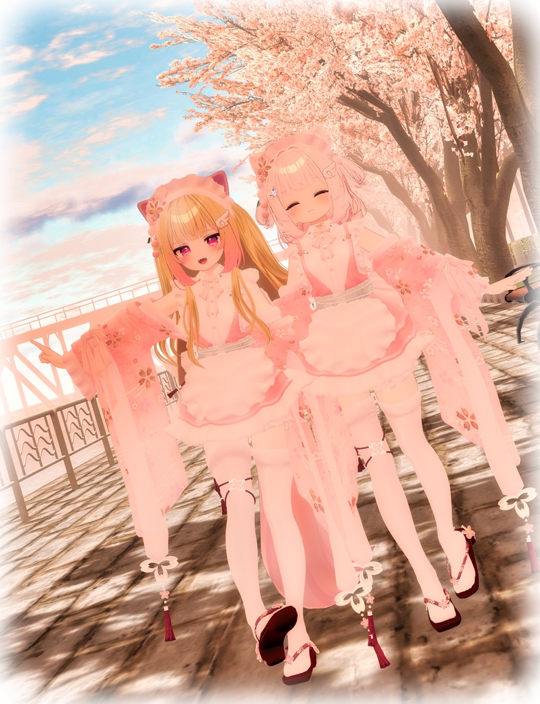 【15アバター対応】Sakura ala made【VRChat想定】