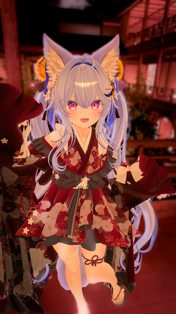 【8アバター対応】和装ドレス【VRChat想定】