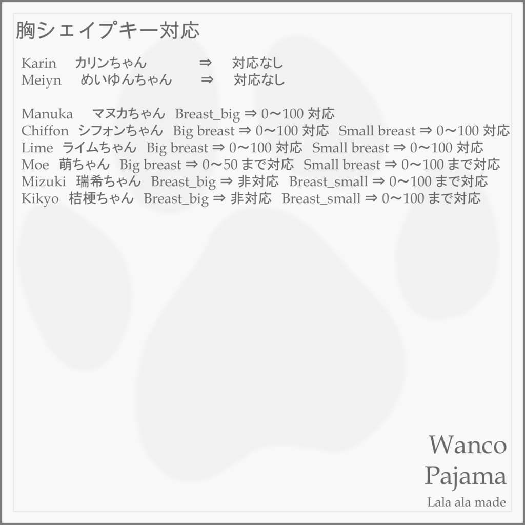 【8アバター対応】わんこぱじゃま🐾【VRChat想定】