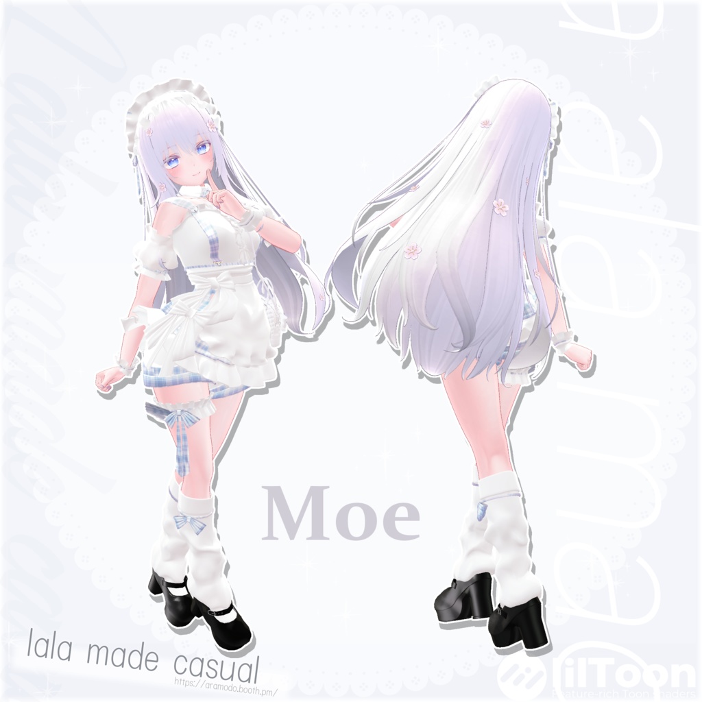 【9アバター対応】lalamaid casual【VRChat想定】