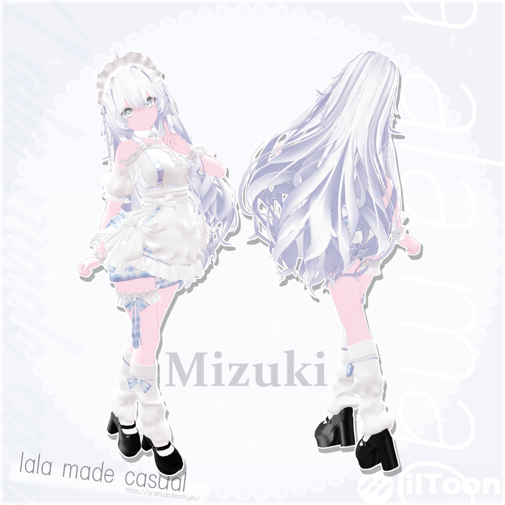 【9アバター対応】lalamaid casual【VRChat想定】