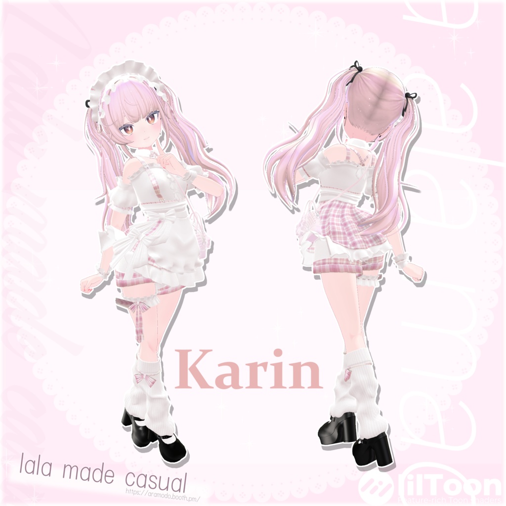 【9アバター対応】lalamaid casual【VRChat想定】