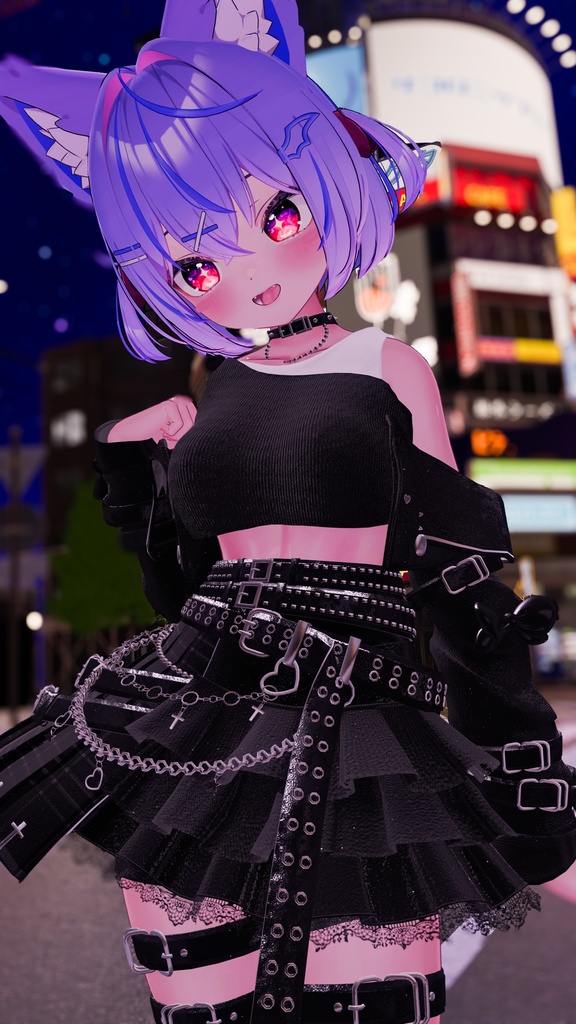 【9アバター対応】Rock ala clothing【VRChat想定】