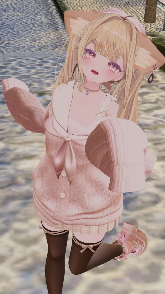 【9アバター対応】Off Shoulder Melty Sailor【VRChat想定】