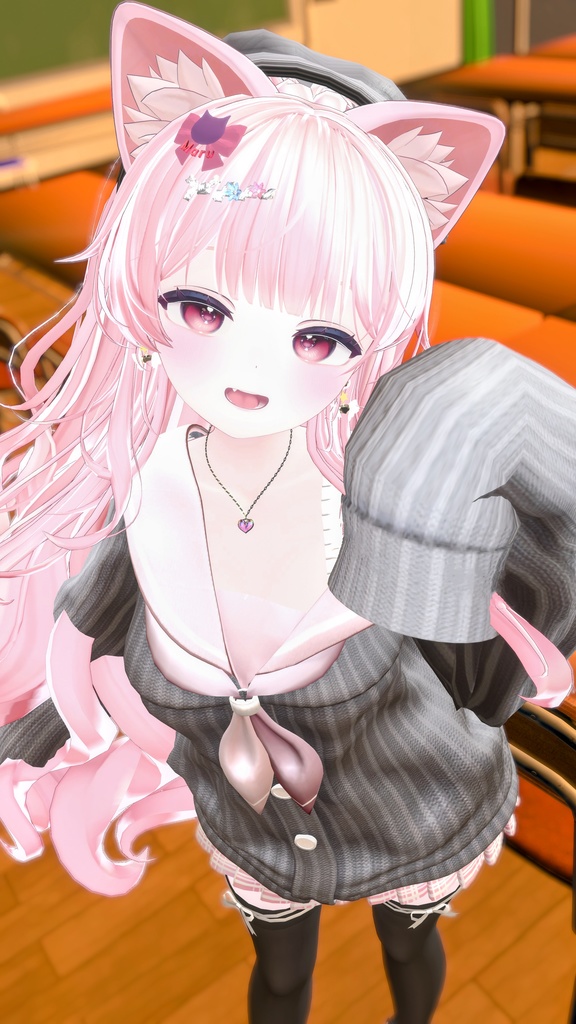 【9アバター対応】Off Shoulder Melty Sailor【VRChat想定】