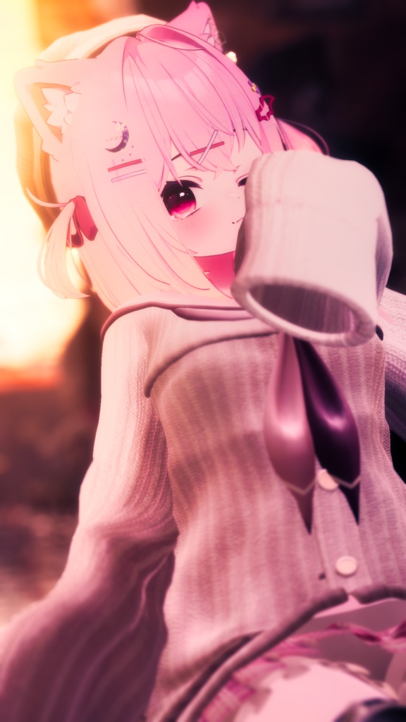 【9アバター対応】Off Shoulder Melty Sailor【VRChat想定】