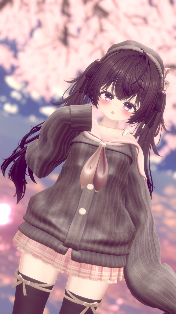 【9アバター対応】Off Shoulder Melty Sailor【VRChat想定】