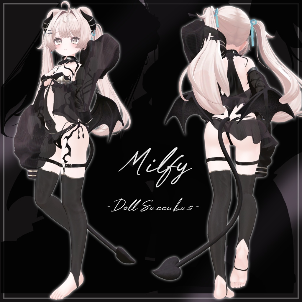 【12アバター対応】Doll Succubus【VRChat想定】