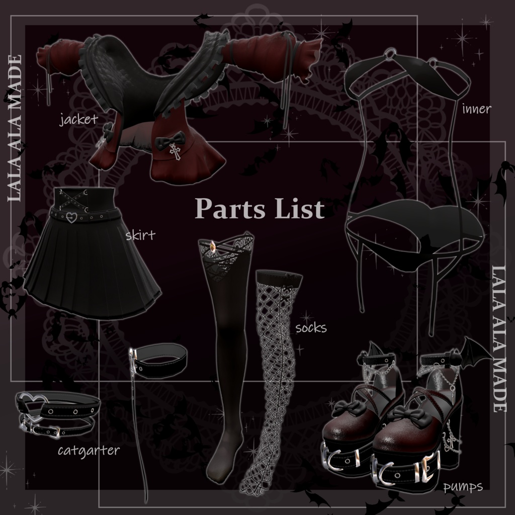 【プラム専用】Casual Value Pack✨3衣装対応【VRChat想定】