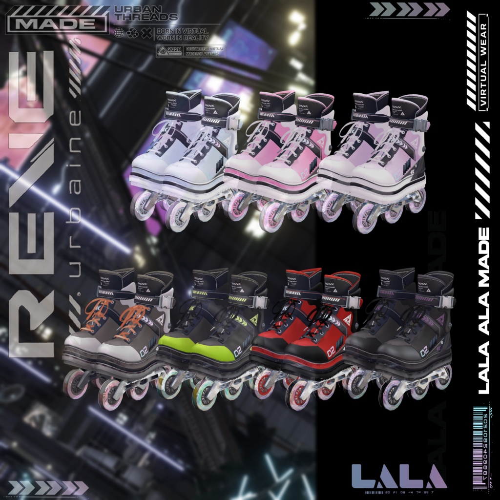 【12アバター対応】Reve urbaine【VRChat想定】