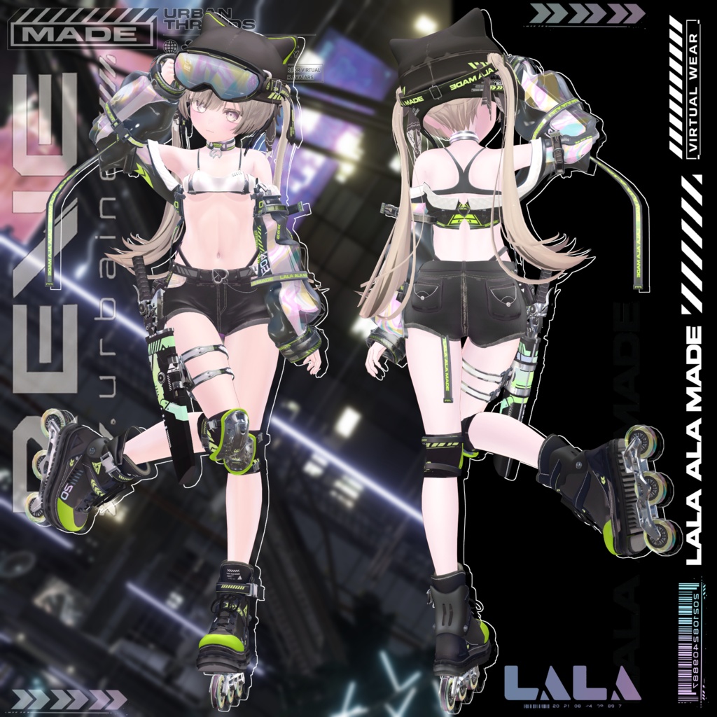 【12アバター対応】Reve urbaine【VRChat想定】