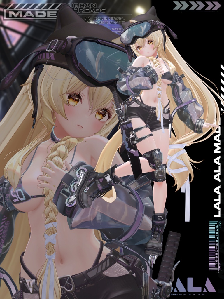 【12アバター対応】Reve urbaine【VRChat想定】