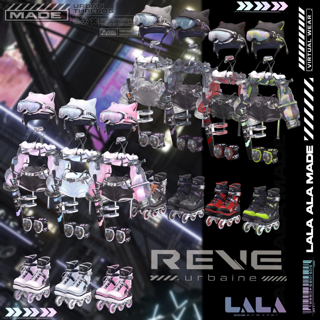 【12アバター対応】Reve urbaine【VRChat想定】