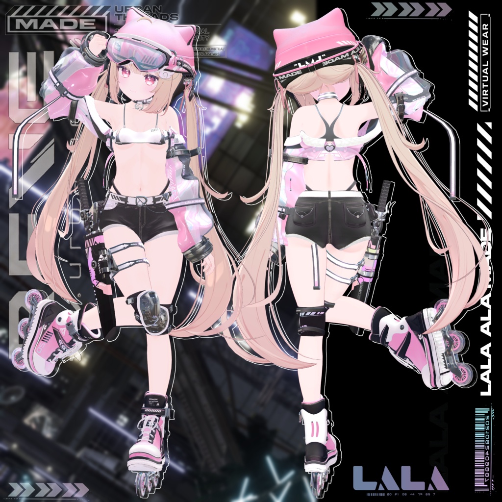 【12アバター対応】Reve urbaine【VRChat想定】