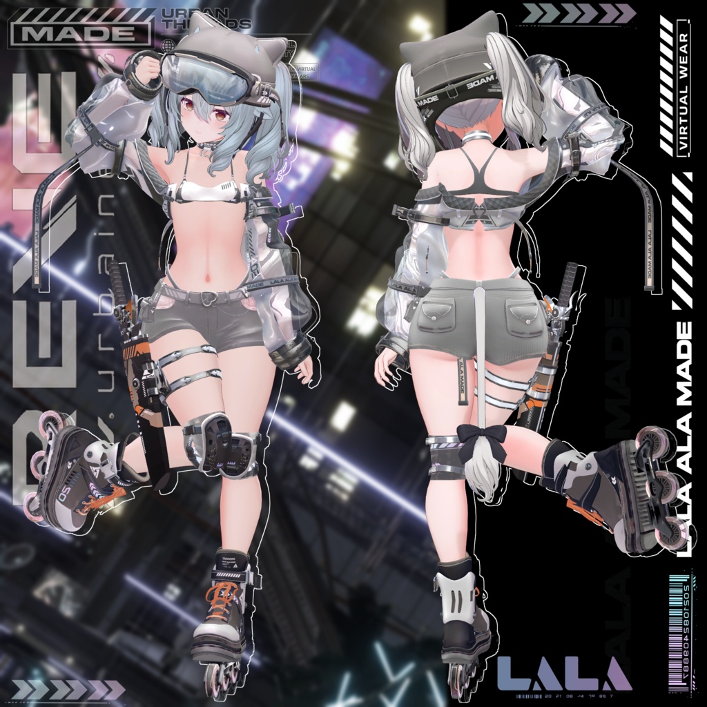 【12アバター対応】Reve urbaine【VRChat想定】
