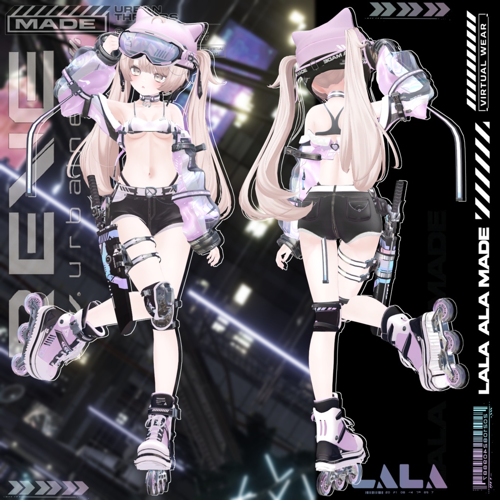 【12アバター対応】Reve urbaine【VRChat想定】