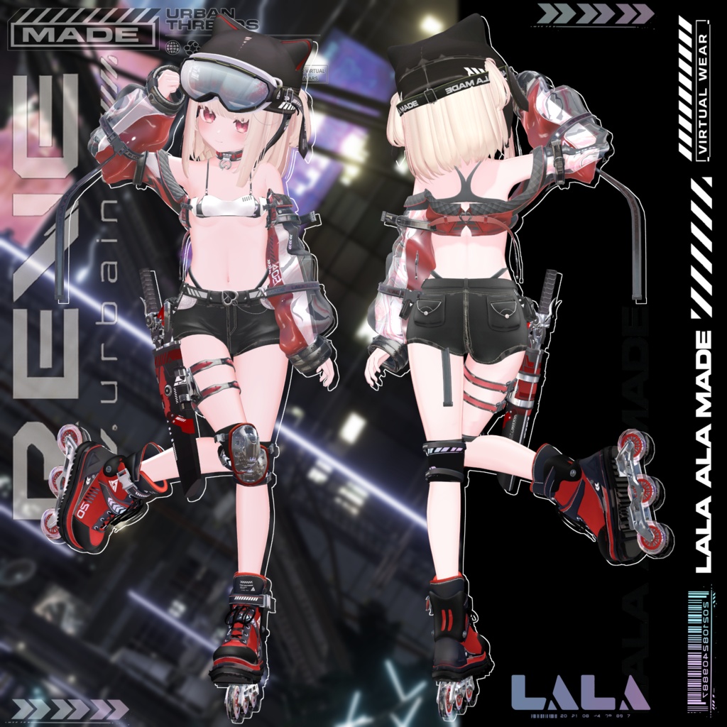 【12アバター対応】Reve urbaine【VRChat想定】