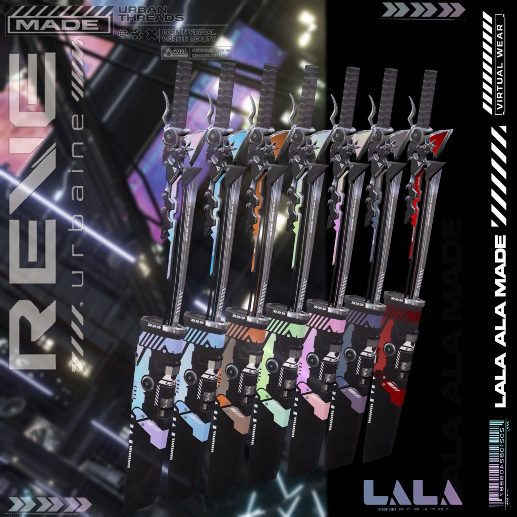 【12アバター対応】Reve urbaine【VRChat想定】