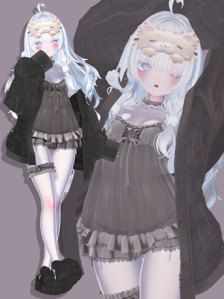 【12アバター対応】Dreamy Bear【VRChat想定】