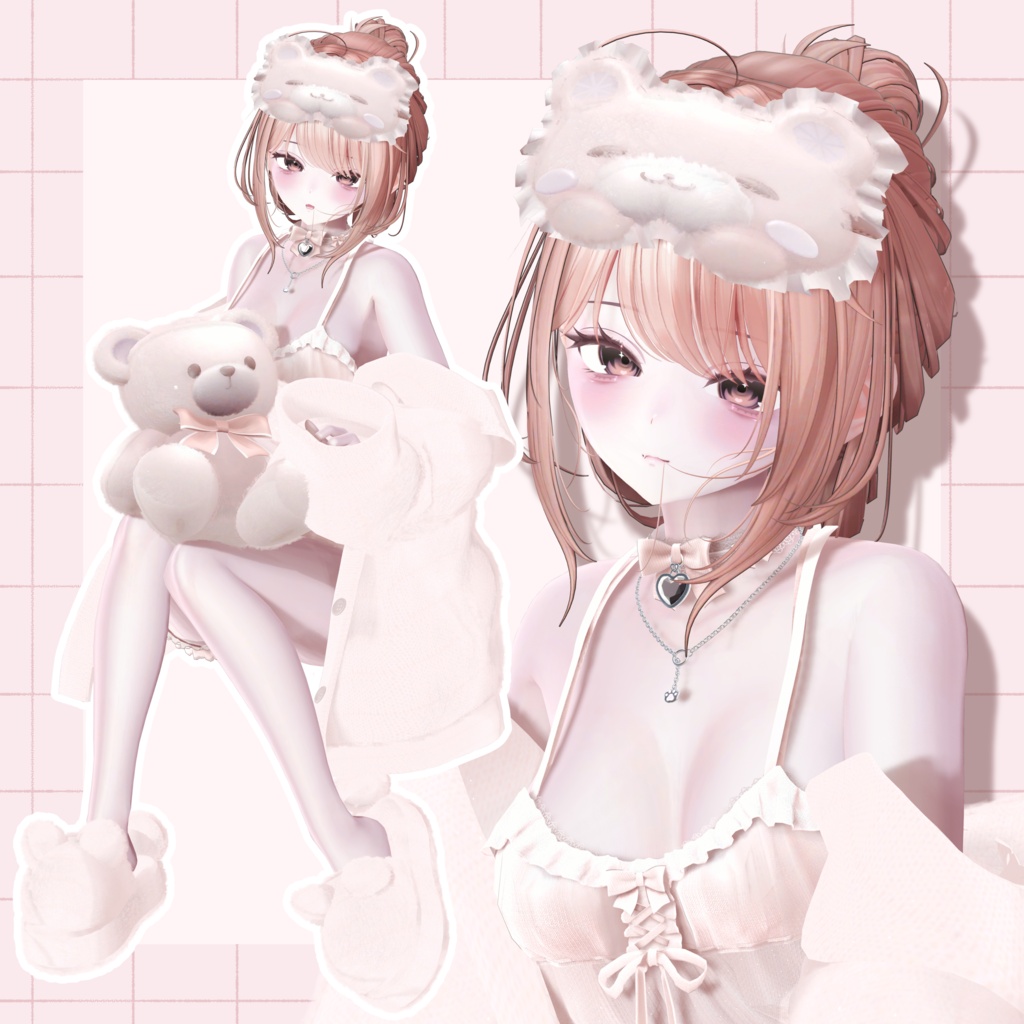 【12アバター対応】Dreamy Bear【VRChat想定】