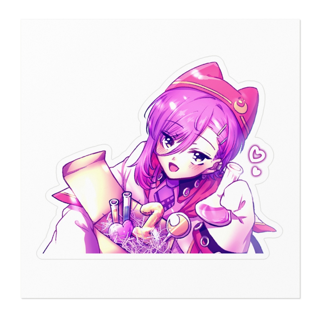 紫ノ月ルミネ1周年ステッカー