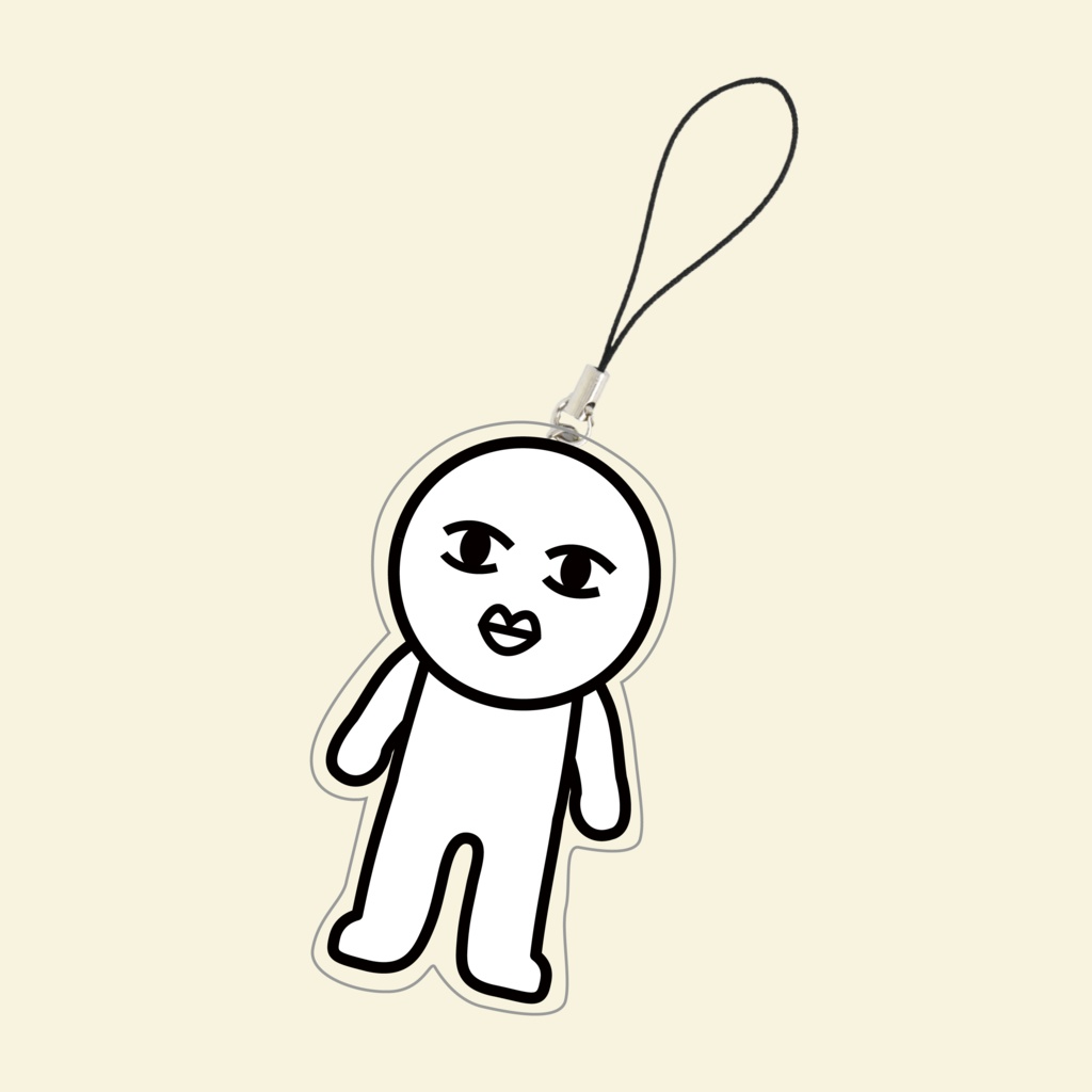 しろいのアクリルキーホルダー