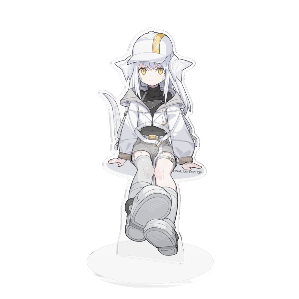 【FF14】うちの子白アウラちゃんとデート!なアクリルフィギュア