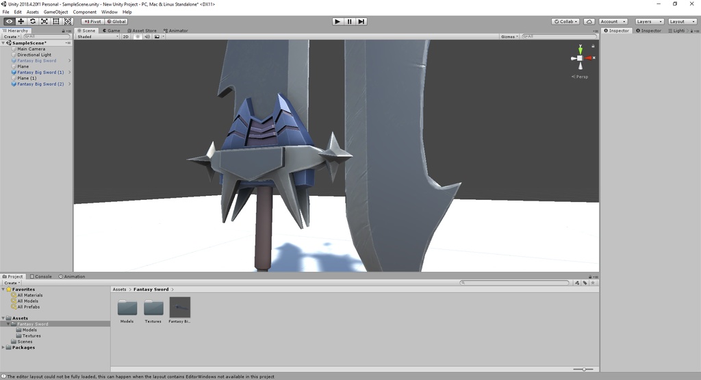 VRChat向けモデル【 大型両手剣 | Fantasy Great Sword】