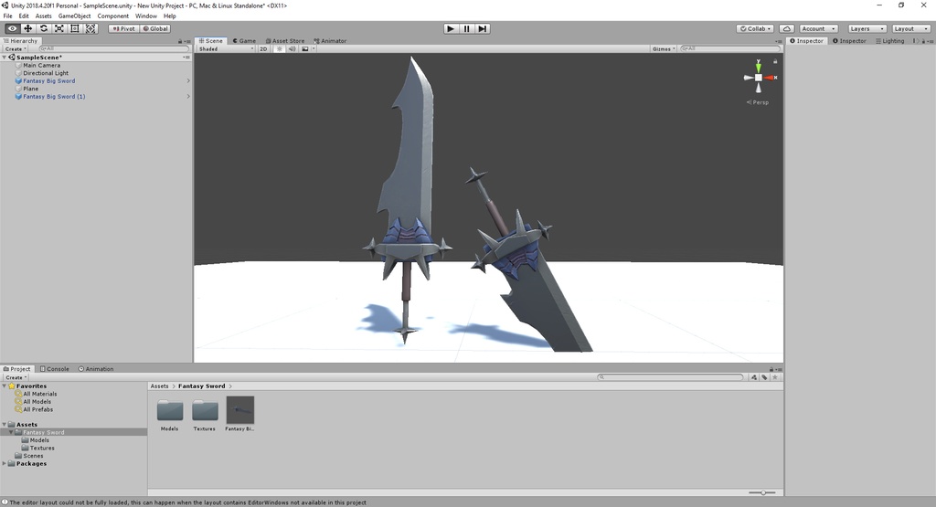 VRChat向けモデル【 大型両手剣 | Fantasy Great Sword】