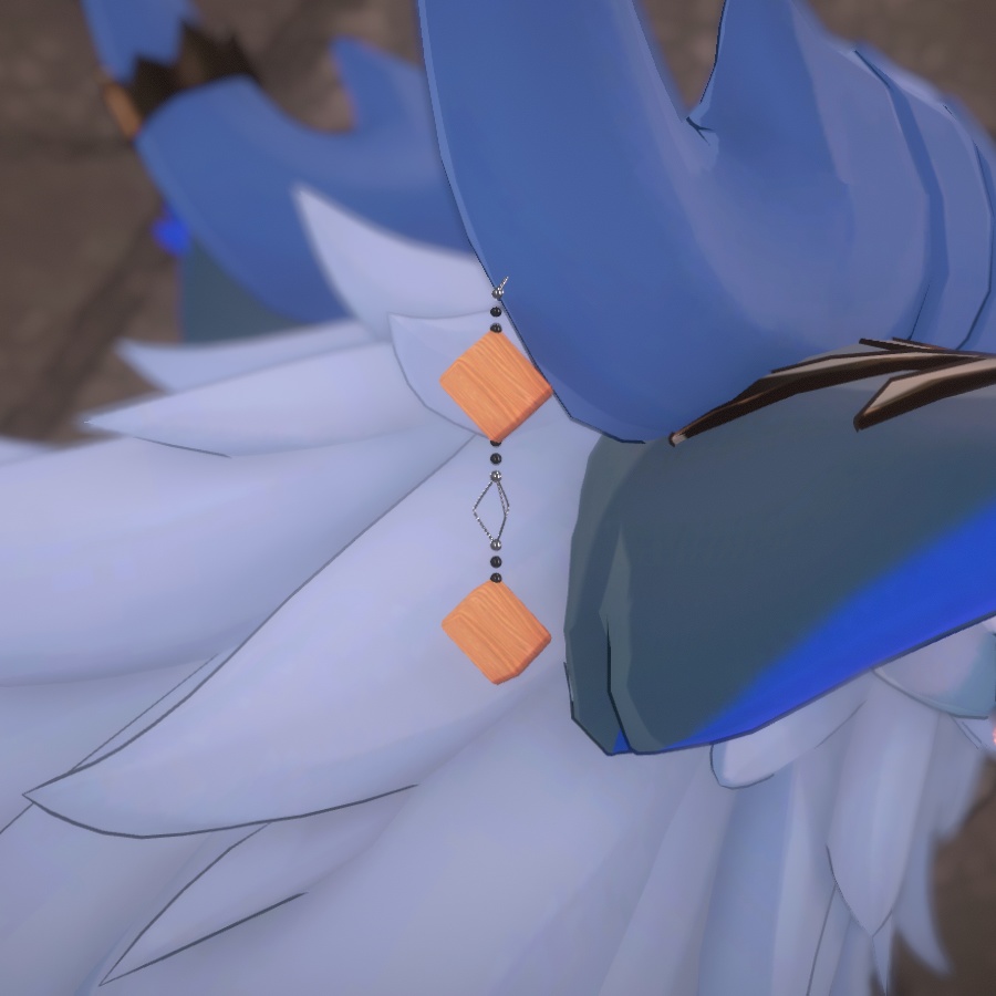 [VRChat アクセサリ] Wooden Ear Ring(?) - XOR Architecture - BOOTH