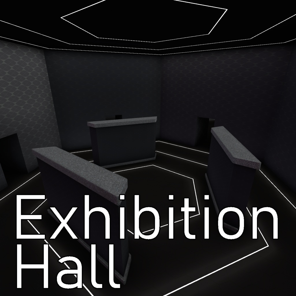[VRChat ワールド] Exhibition Hall : 展示用ワールド