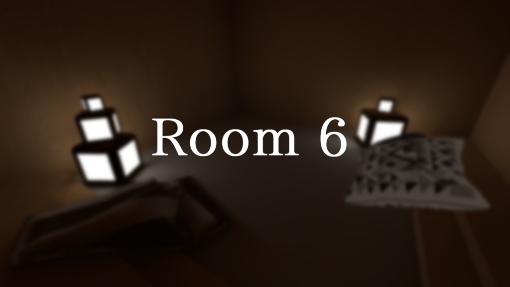 [VRChat ワールド] Room 6
