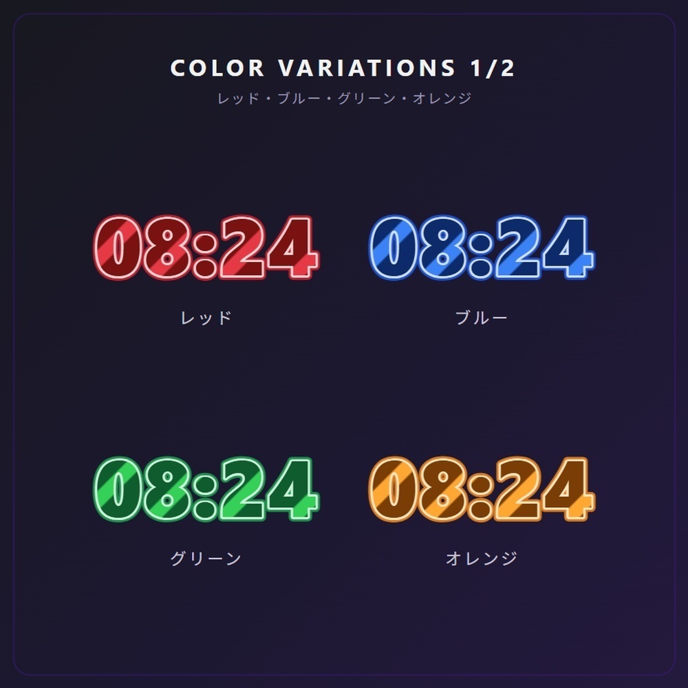 SIMPLE TIMER【OBS対応・背景透過カウントアップタイマー】