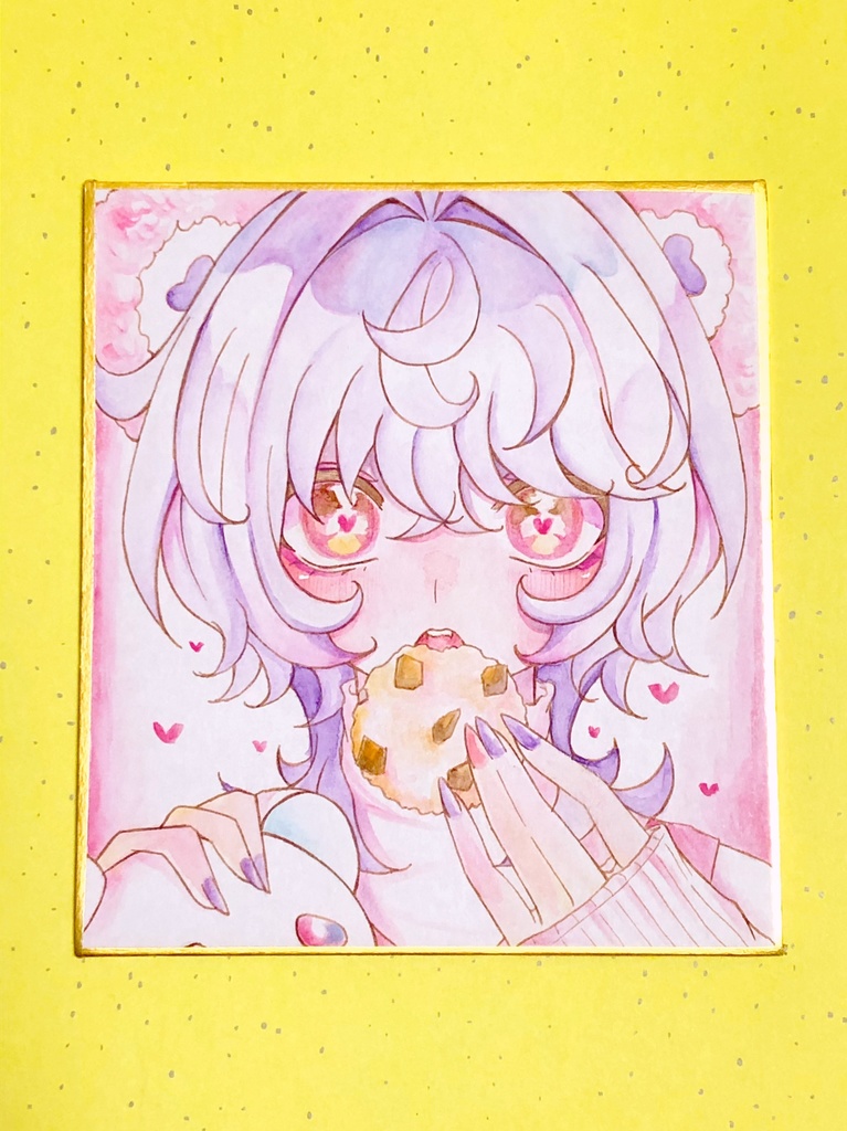 【小色紙・水彩色鉛筆】新作🍬🍭💗