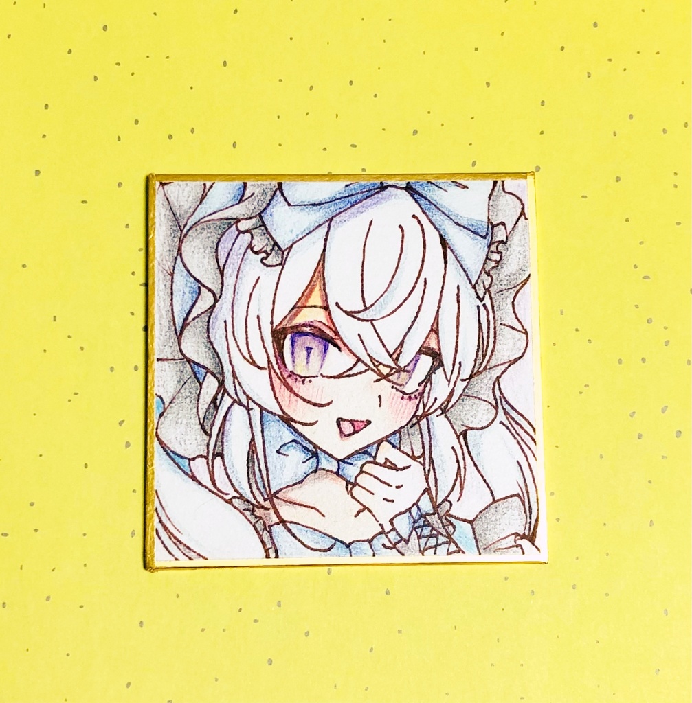 【豆色紙・色鉛筆】新作🤍𐙚💙