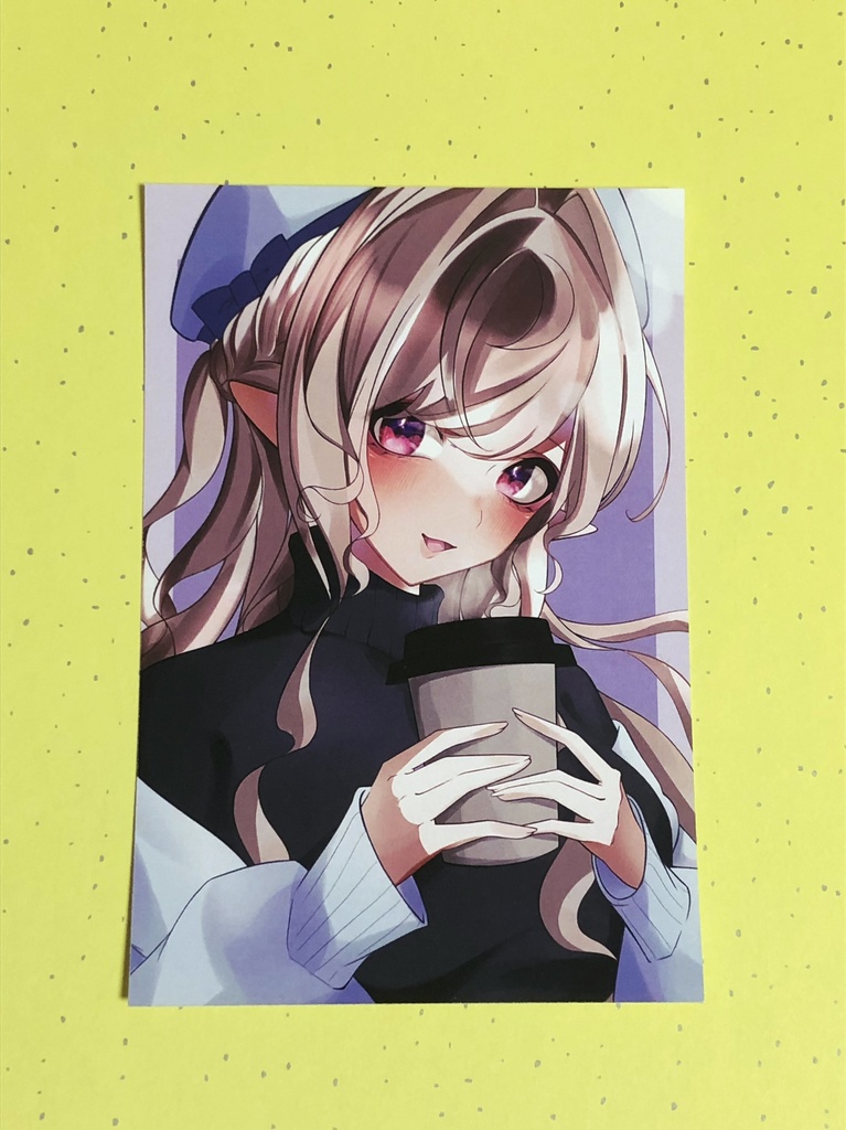 【ポストカード・デジタル作品】珈琲☕️·͜·ᰔᩚ