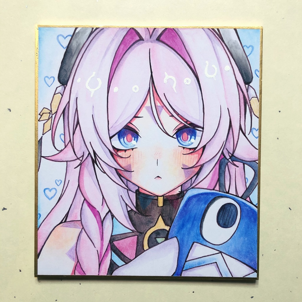 【小色紙・水彩色鉛筆】シトラリ🩷❄️