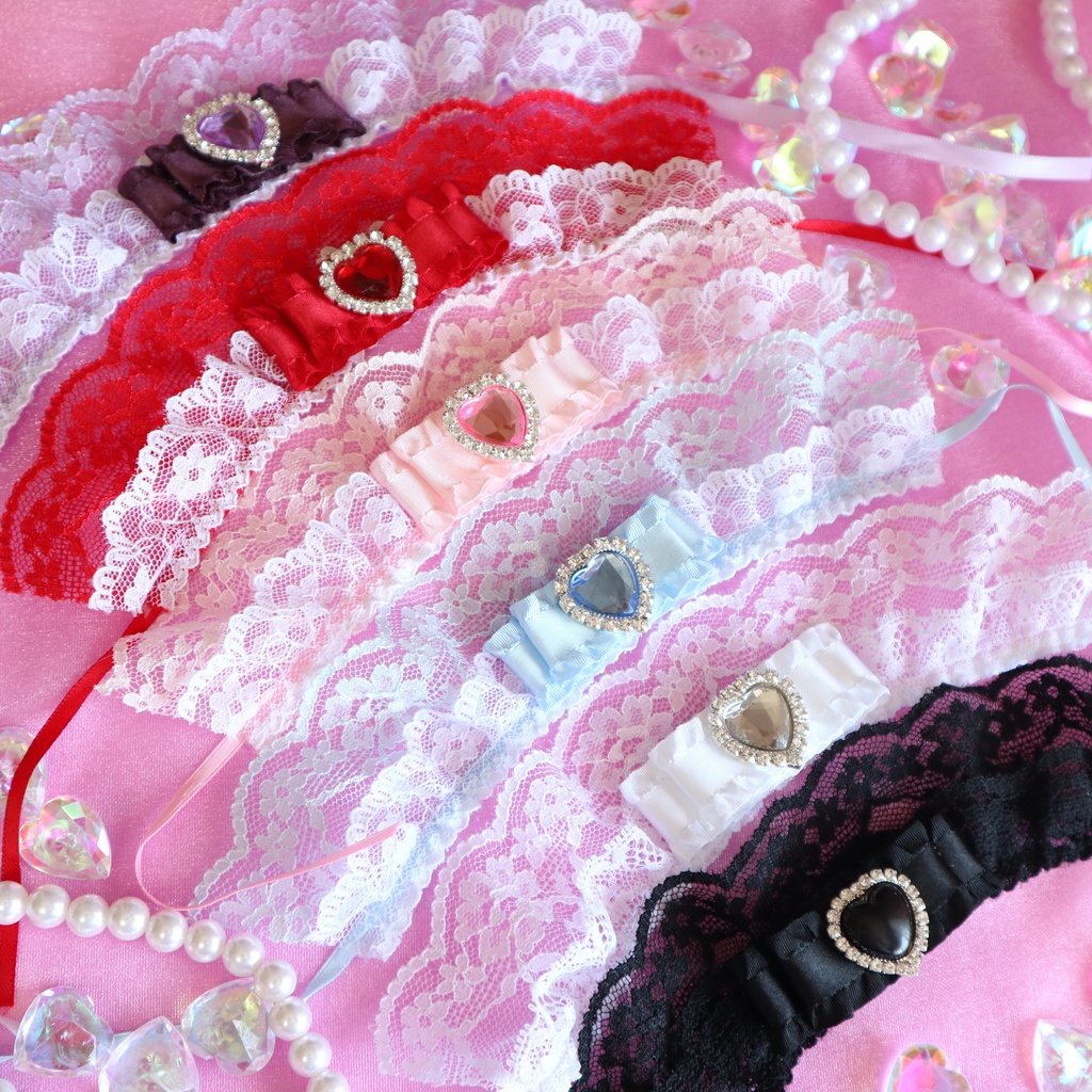 ハートビジューヘッドドレス(new)