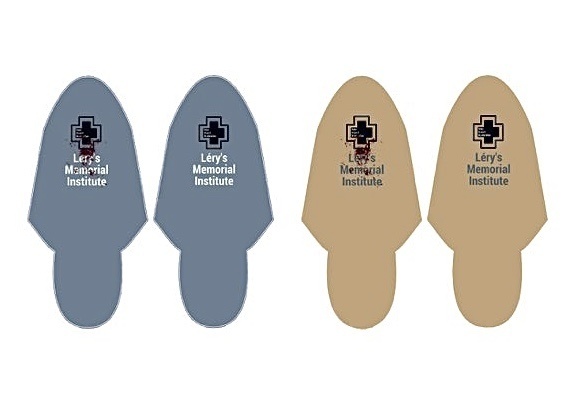 レリー記念研究所 患者用スリッパ