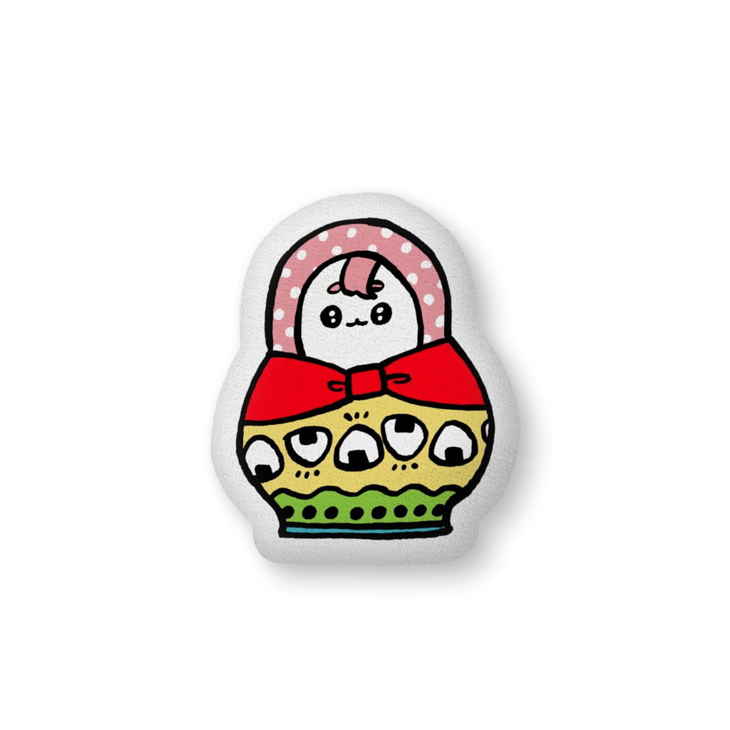 がんばれおにちゃん クッション【おにぎりマトリョーシカ】