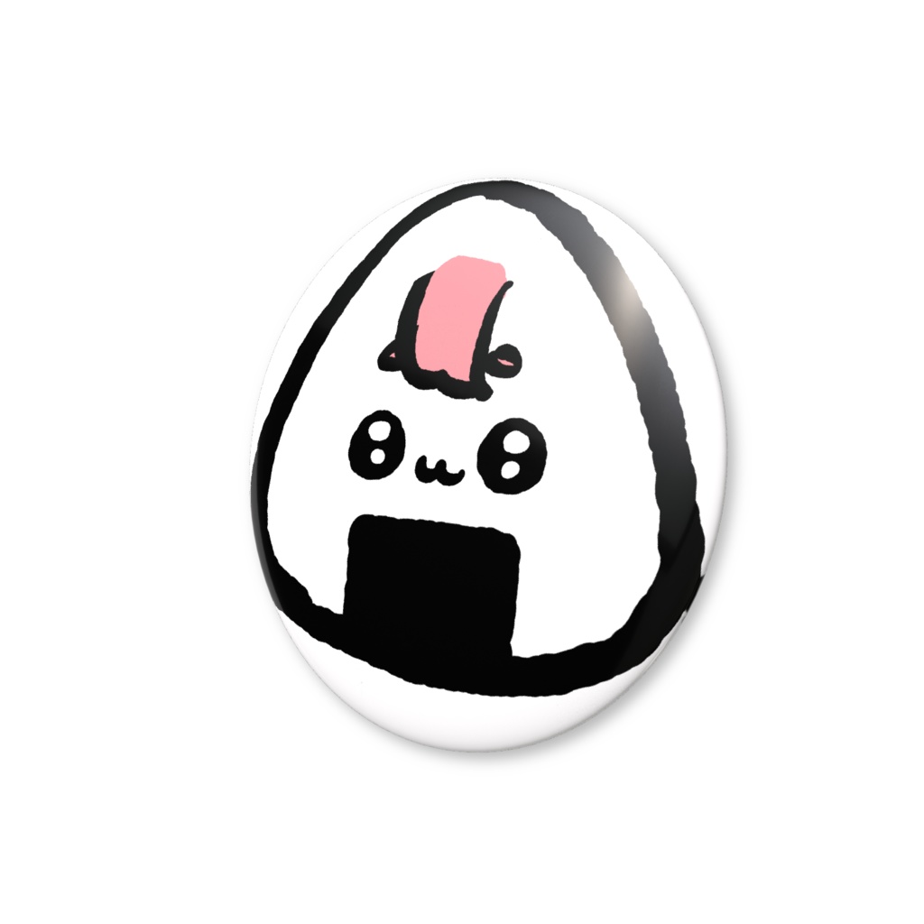 がんばれおにちゃん 缶バッジ【おにぎりフェイス】