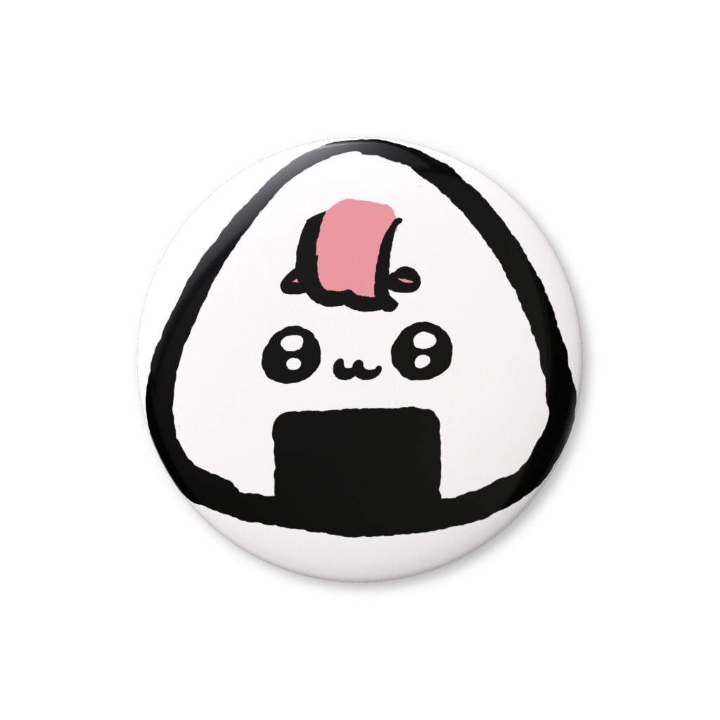 がんばれおにちゃん 缶バッジ【おにぎりフェイス】